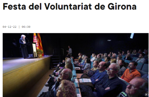Caràtula de l'article al Diari de Girona