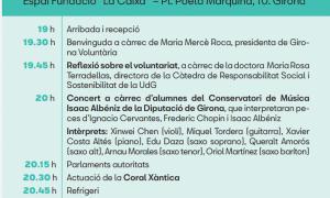 Programa de la festa Girona Voluntària 2022