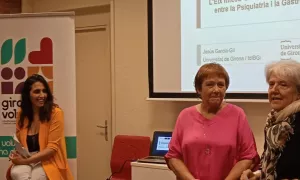Presentació de la tertúlia per Maria Rosa Terradellas i Maria Mercè Roca