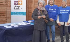 La Presidenta de Girona Voluntària amb voluntàries