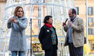 Victòria Saget, representant de l'Associació Parkinson Girona, entrevistada per Mateu Ciurana
